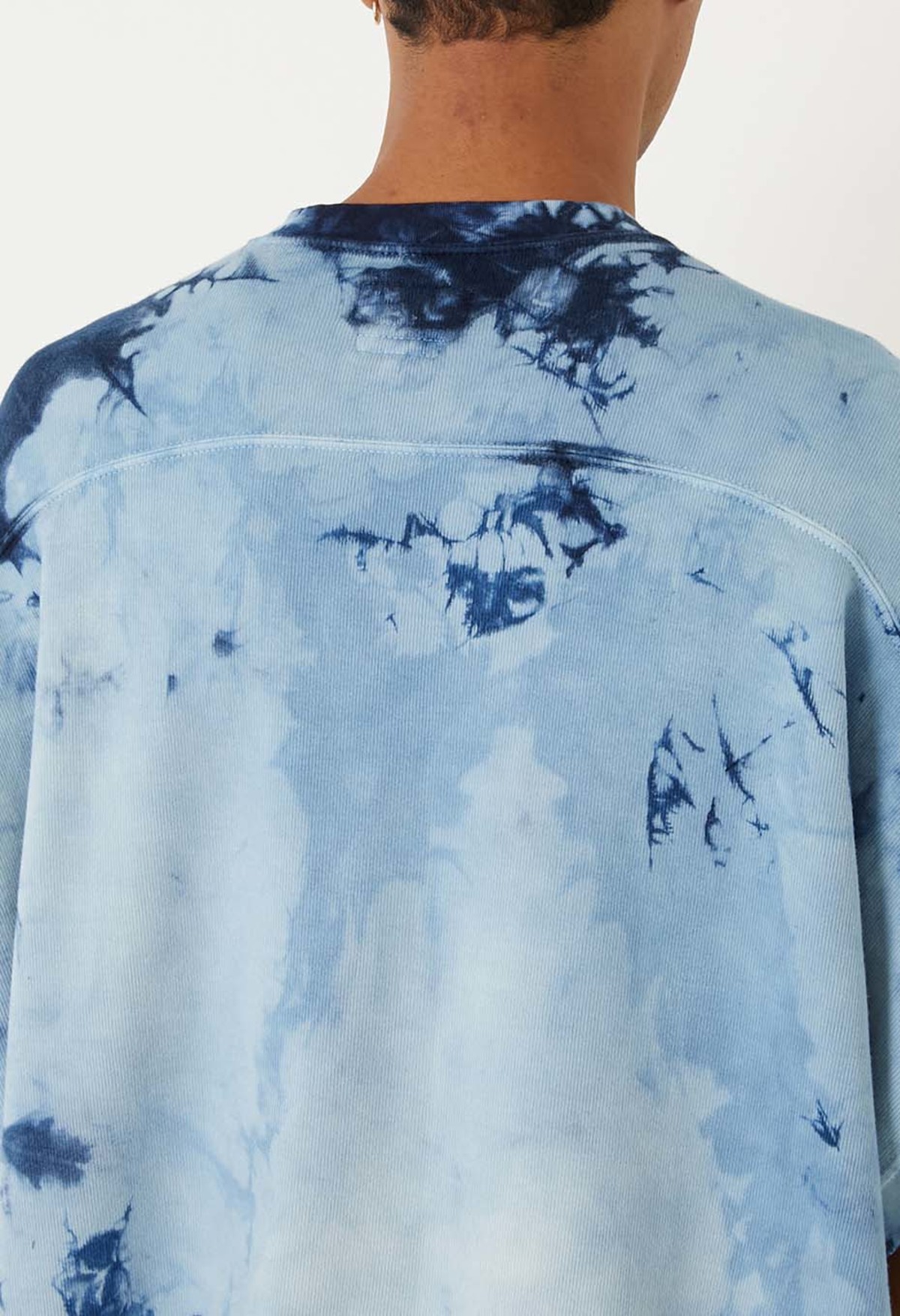 Blue Blue Japan Unisex Indigo Shibori French Sleeve T-Shirt - Image 5 of 8