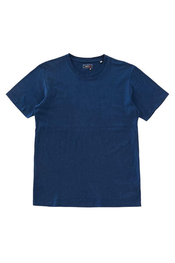 Blue Blue Japan Unisex Knitted Pure Indigo Hand-Dyed T-Shirt