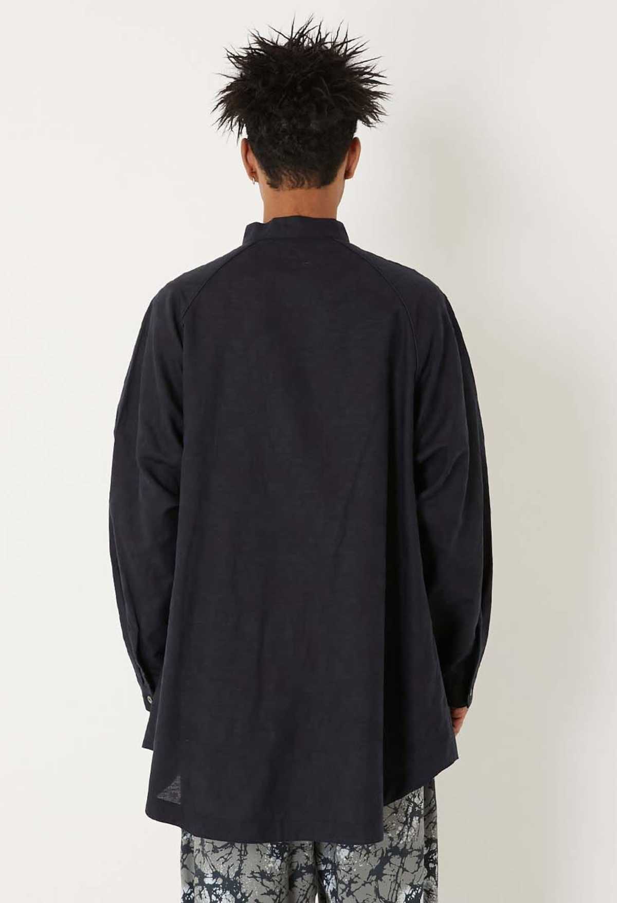 Blue Blue Japan Glass Pattern Mixed Oversize Shirt - Image 5 of 9