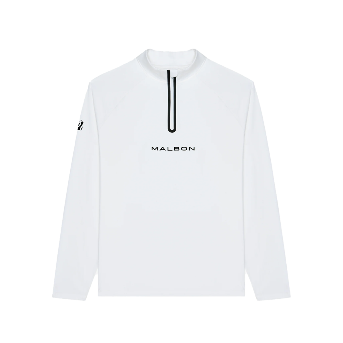 Malbon Performance Raglan Quarter Zip Fleece - White - Image 1 of 1