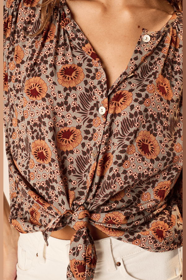 Natalie Martin Violet Top | Vintage Flowers