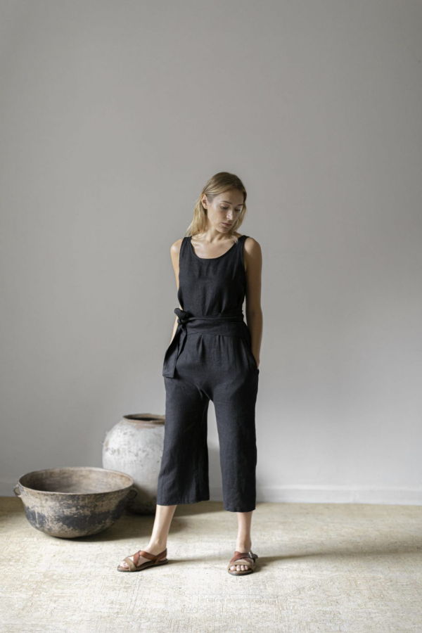 Zii Ropa Mid-weight French Linen Jumpsuit