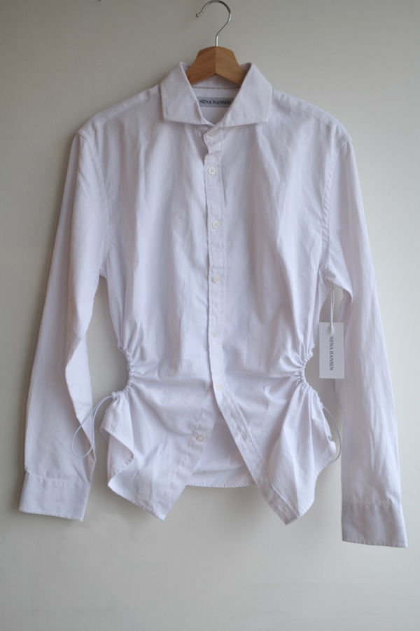 NENA HANSEN Bungee Shirt - Textured White