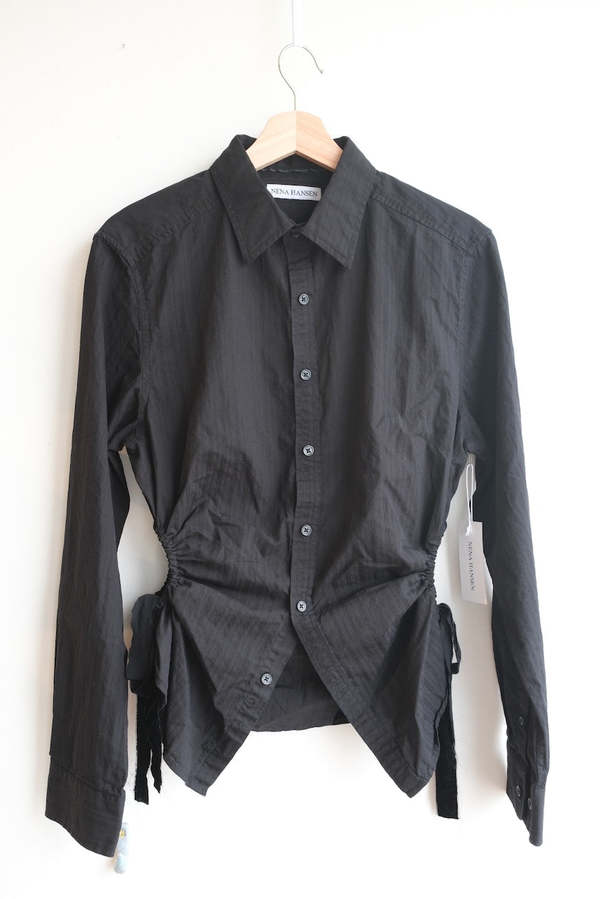 NENA HANSEN Velvet Bow Bungee Shirt NENA HANSEN Velvet Bow Bungee Shirt