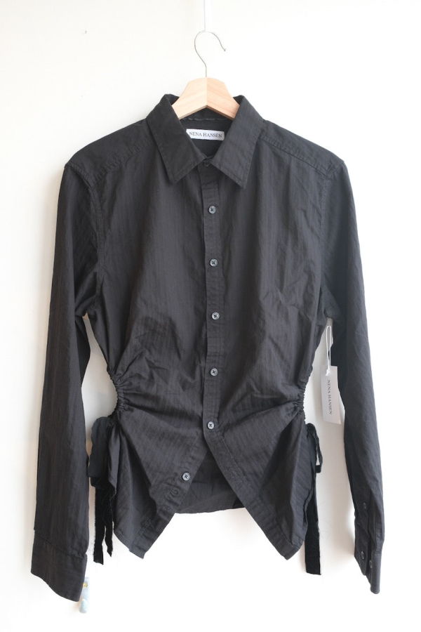 NENA HANSEN Velvet Bow Bungee Shirt