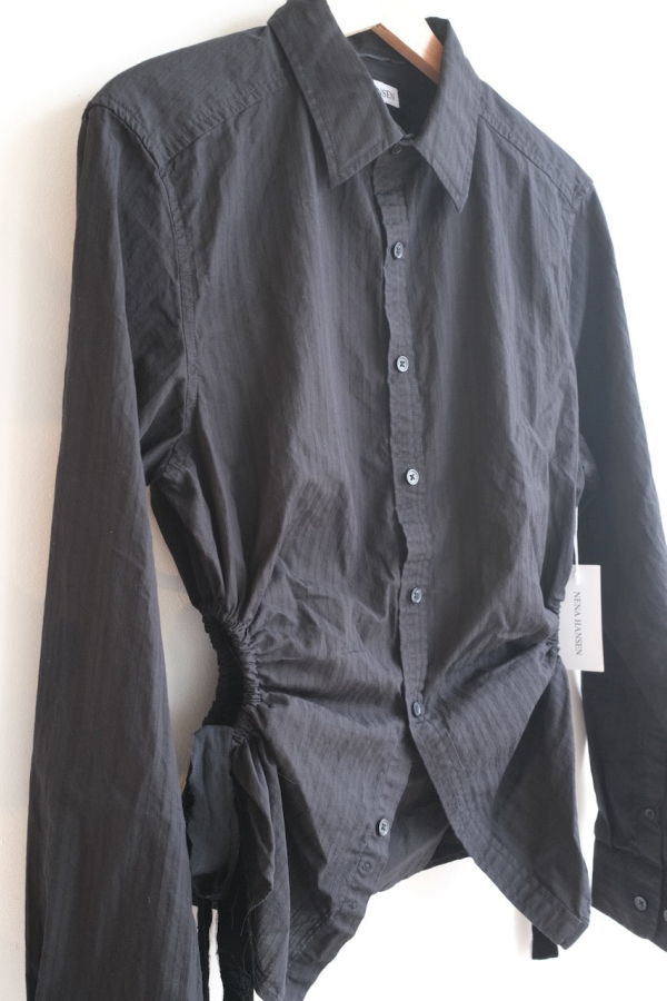 NENA HANSEN Velvet Bow Bungee Shirt