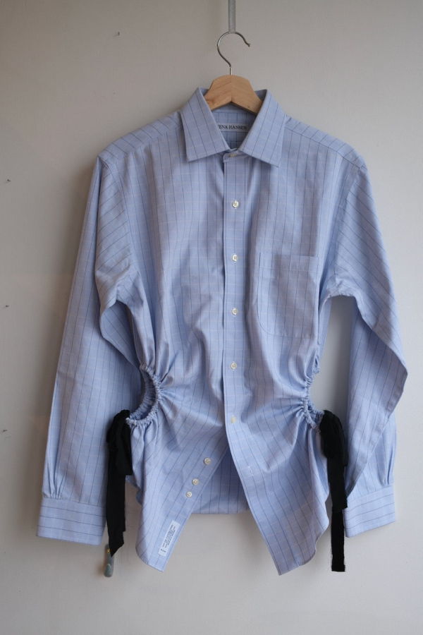 NENA HANSEN Velvet Bow Bungee Shirt