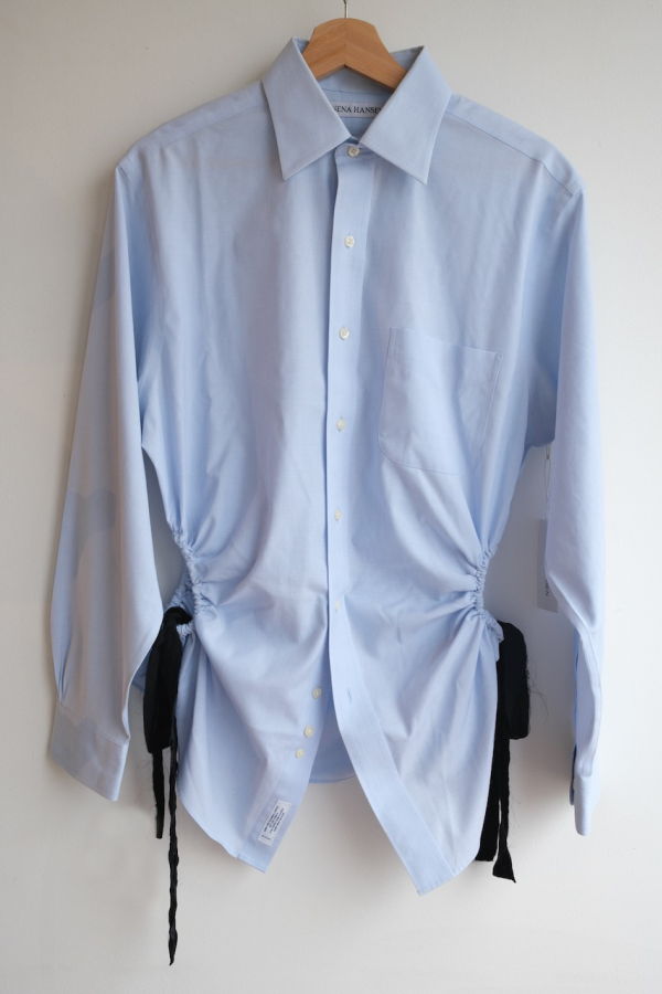 NENA HANSEN Velvet Bow Bungee Shirt