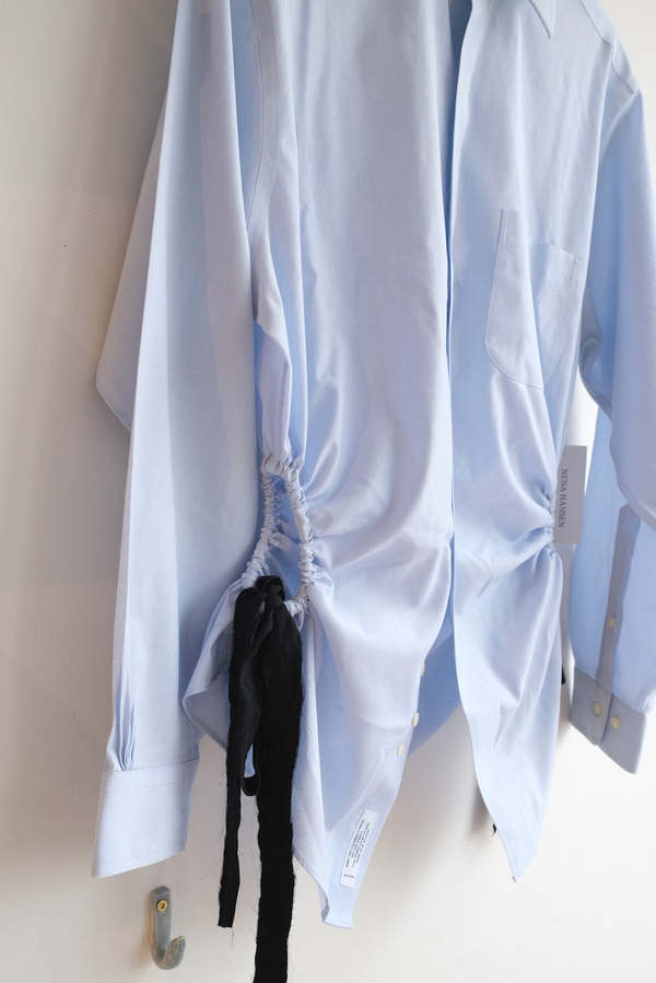 NENA HANSEN Velvet Bow Bungee Shirt