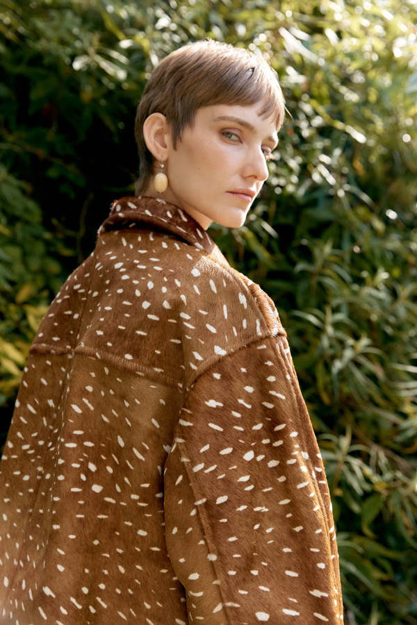 CAWLEY STUDIO Deer Print Flying Jacket - Deer