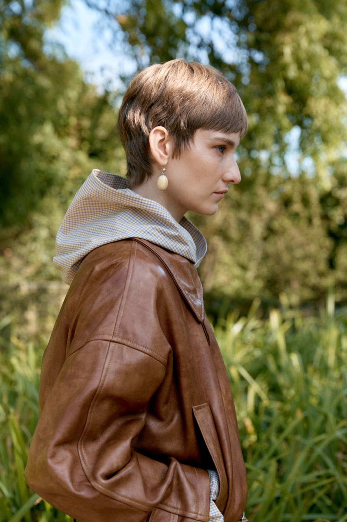 CAWLEY STUDIO Holborn Leather Nara Jacket - Tan - Image 2 of 6