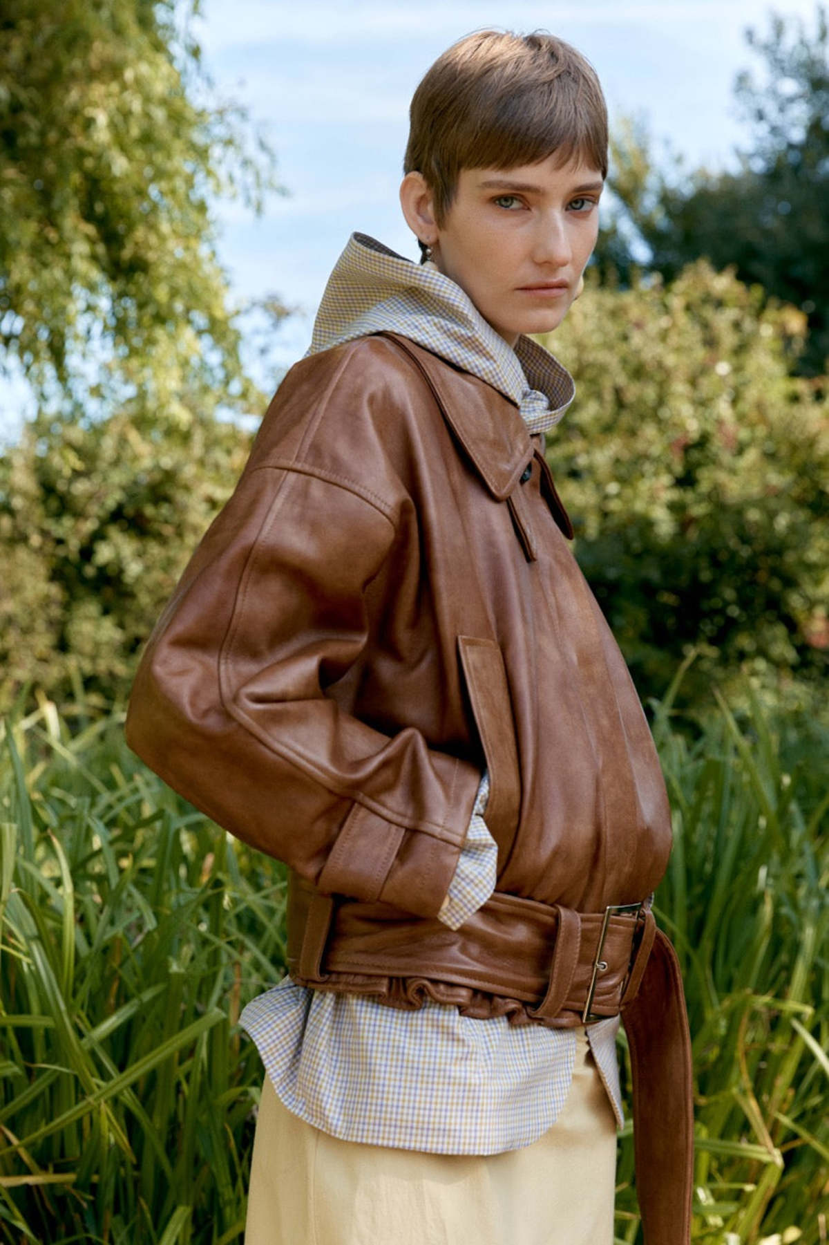 CAWLEY STUDIO Holborn Leather Nara Jacket - Tan - Image 4 of 6