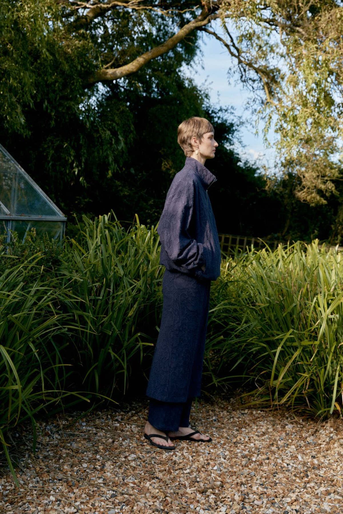 CAWLEY STUDIO Miles Pullover Jacket - Aubergine - Image 2 of 5