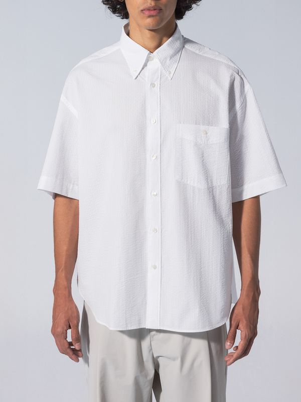 unfeigned Baggy Seersucker Shirt