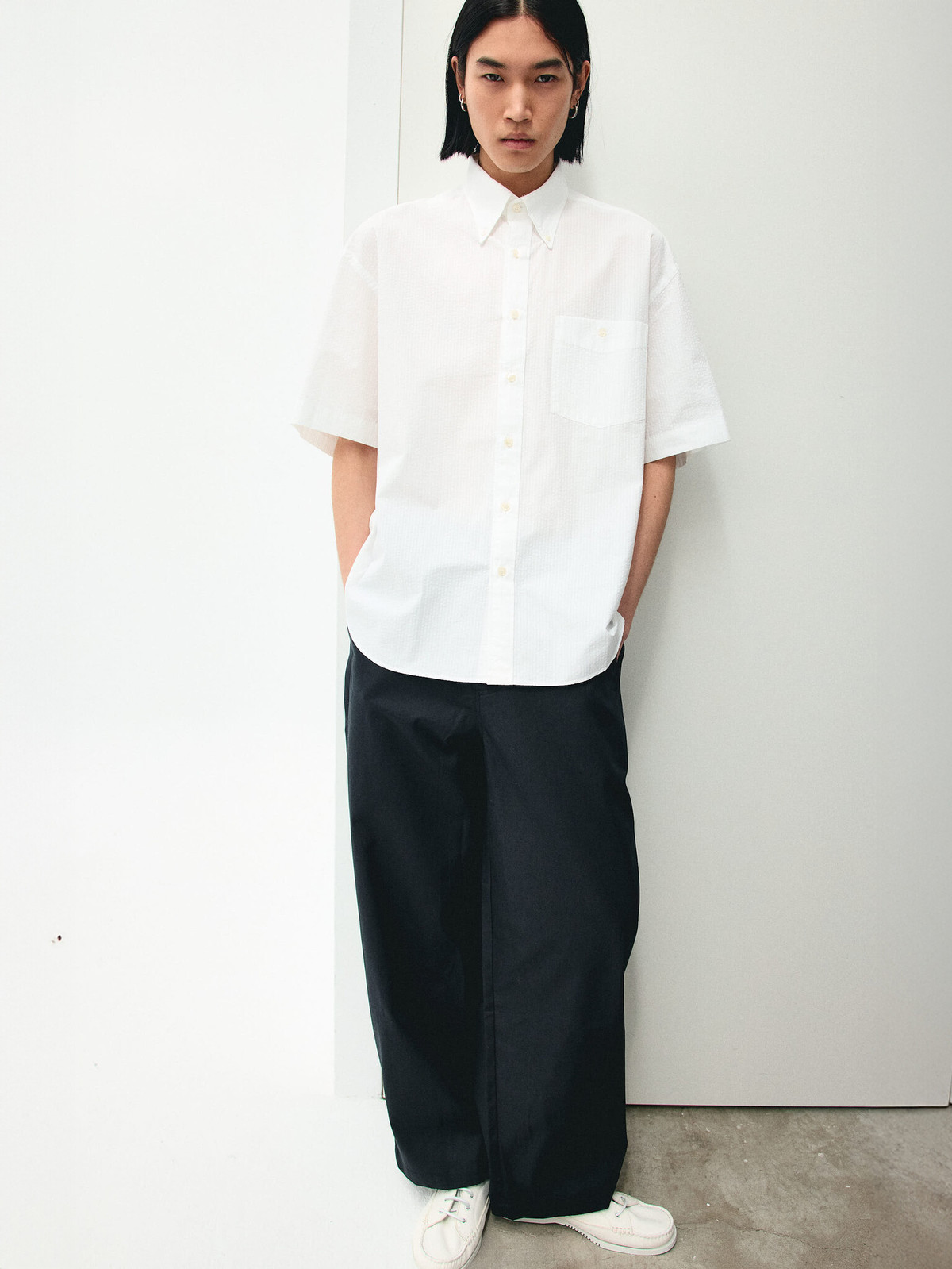 unfeigned Baggy Seersucker Shirt - Image 2 of 10