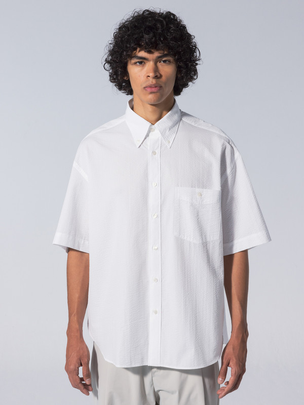 unfeigned Baggy Seersucker Shirt