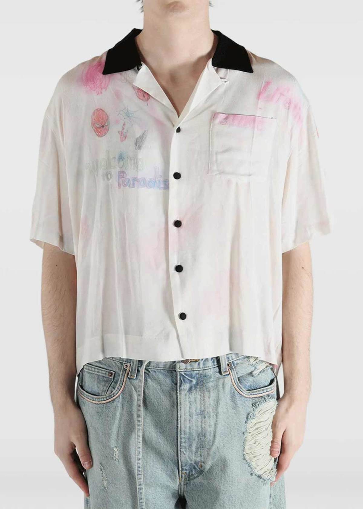 PALY HOLLYWOOD Multi Crayon Silk Shirt - Image 2 of 4