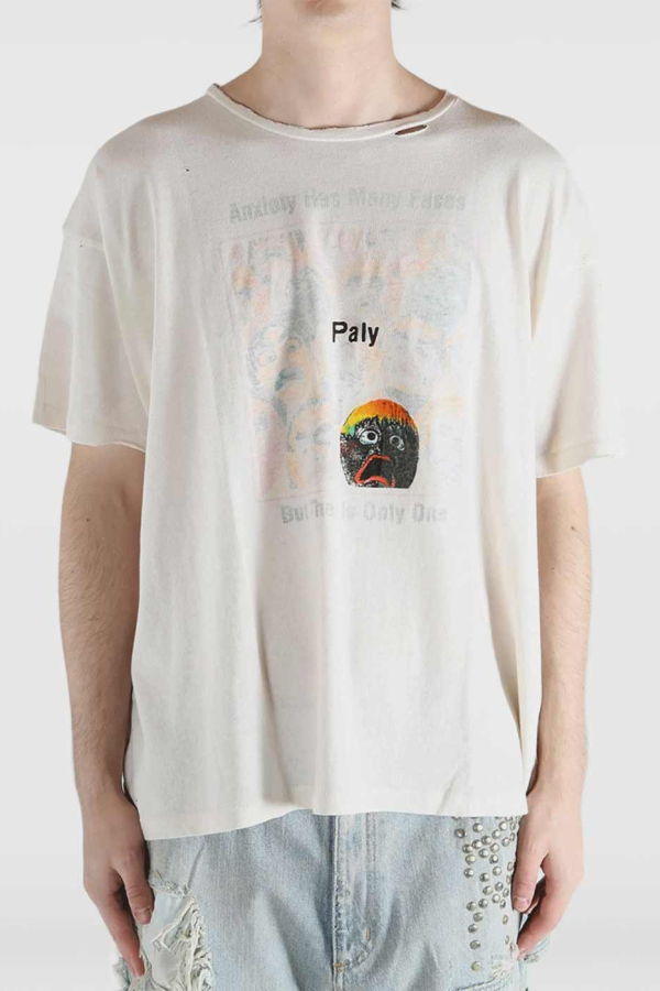 PALY HOLLYWOOD Anxiety Tee - Vintage Cream