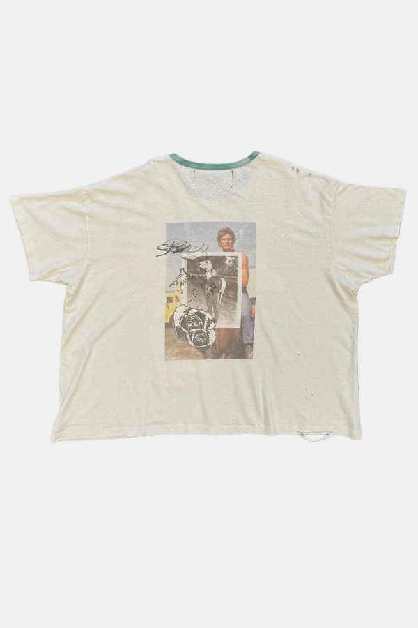 PALY HOLLYWOOD Back To Life Ringer Tee - White