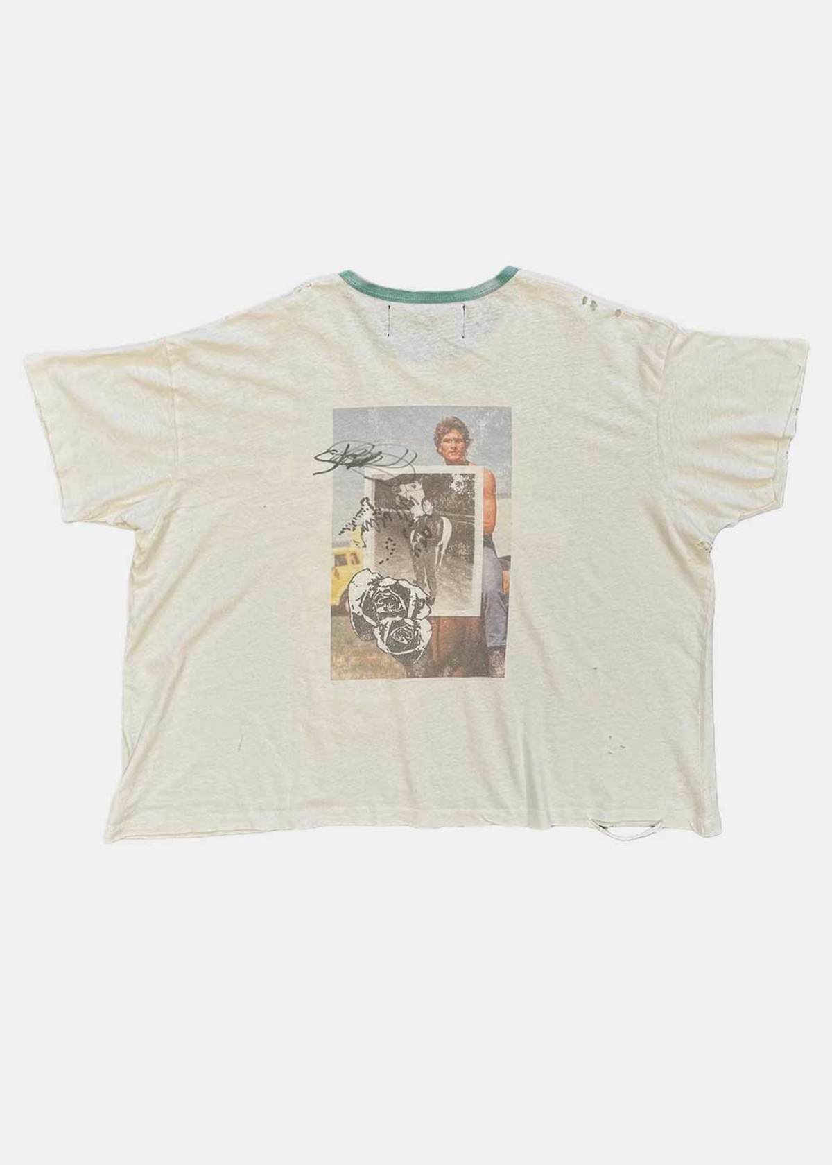 PALY HOLLYWOOD Back To Life Ringer Tee - White - Image 2 of 2