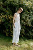 CAWLEY STUDIO Cross Stitch Embroidery On Voile Luna Trousers - Ivory - Thumbnail 2