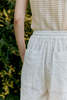 CAWLEY STUDIO Cross Stitch Embroidery On Voile Luna Trousers - Ivory - Thumbnail 5