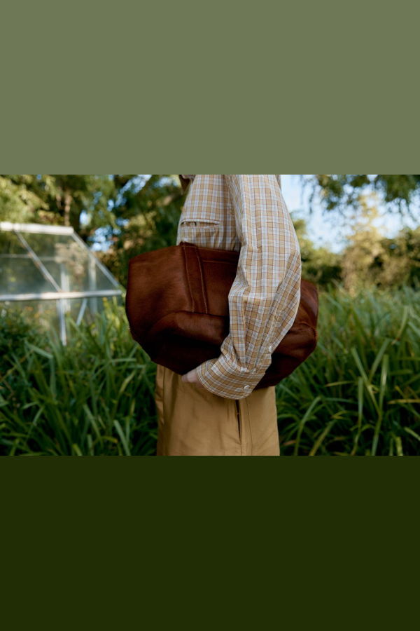 CAWLEY STUDIO Hair On Hide Mini Tote Bag - Chestnut