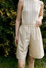 CAWLEY STUDIO Japanese Typewriter Cotton Hilda Shorts - Oat - Thumbnail 5