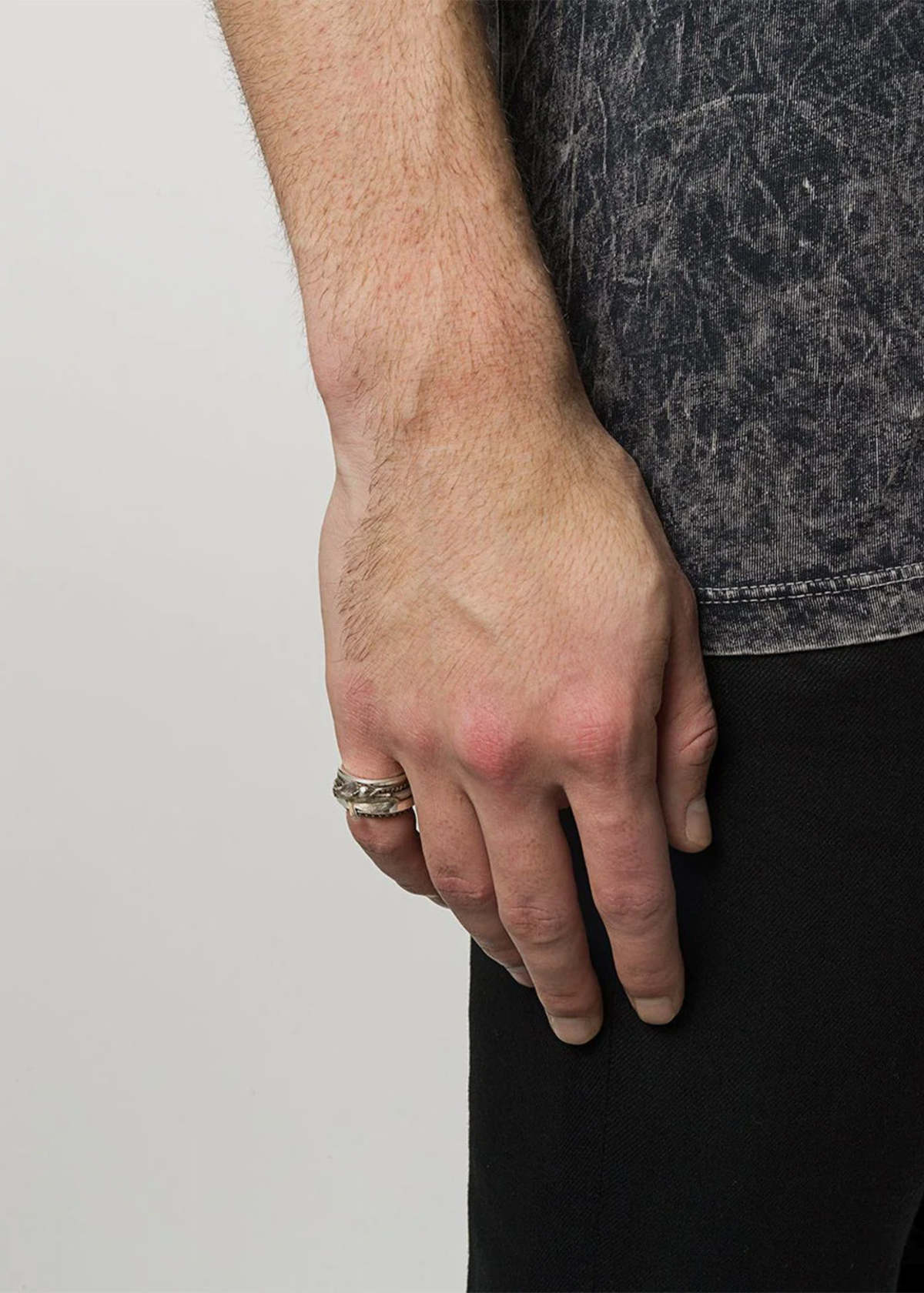 werkstatt:münchen Silver Rosebud 5-Ring Set - Silver - Image 2 of 3