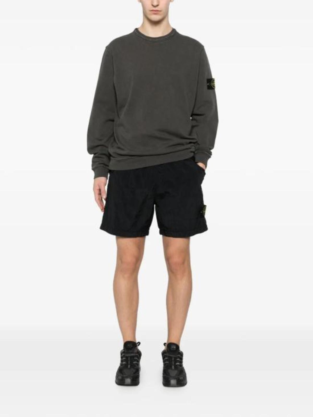 Stone Island Shorts - Black - Image 4 of 5