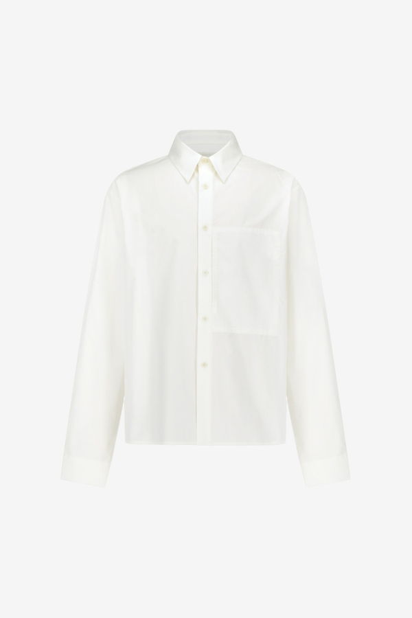 AMOMENTO Basic Pocket Shirt