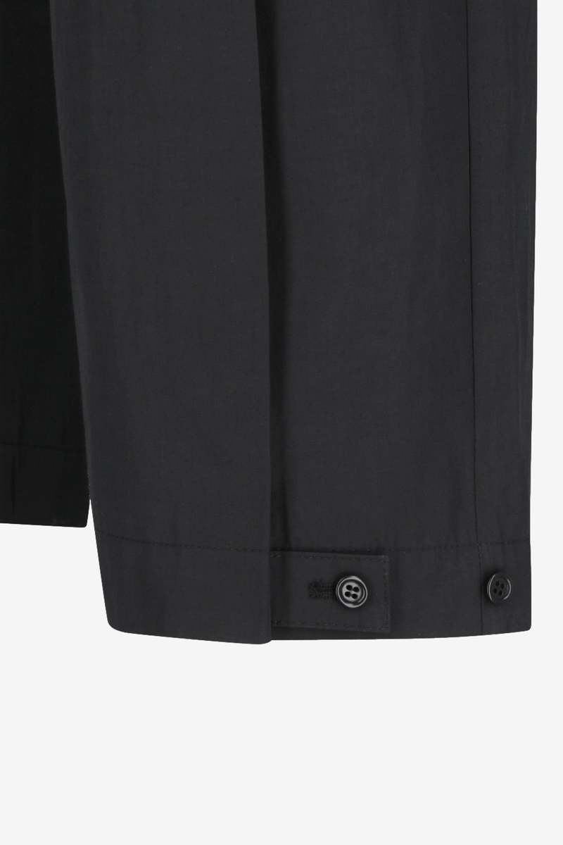 AMOMENTO Button Garconne Pants - Black