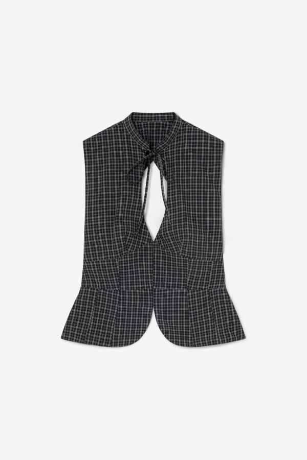 Gimagaus Coco Top Checks Top - Black