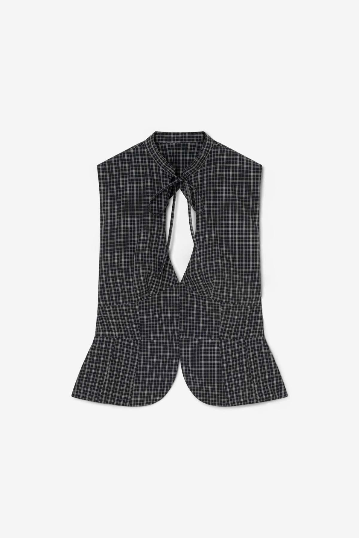 Gimagaus Coco Top Checks Top - Black - Image 1 of 5