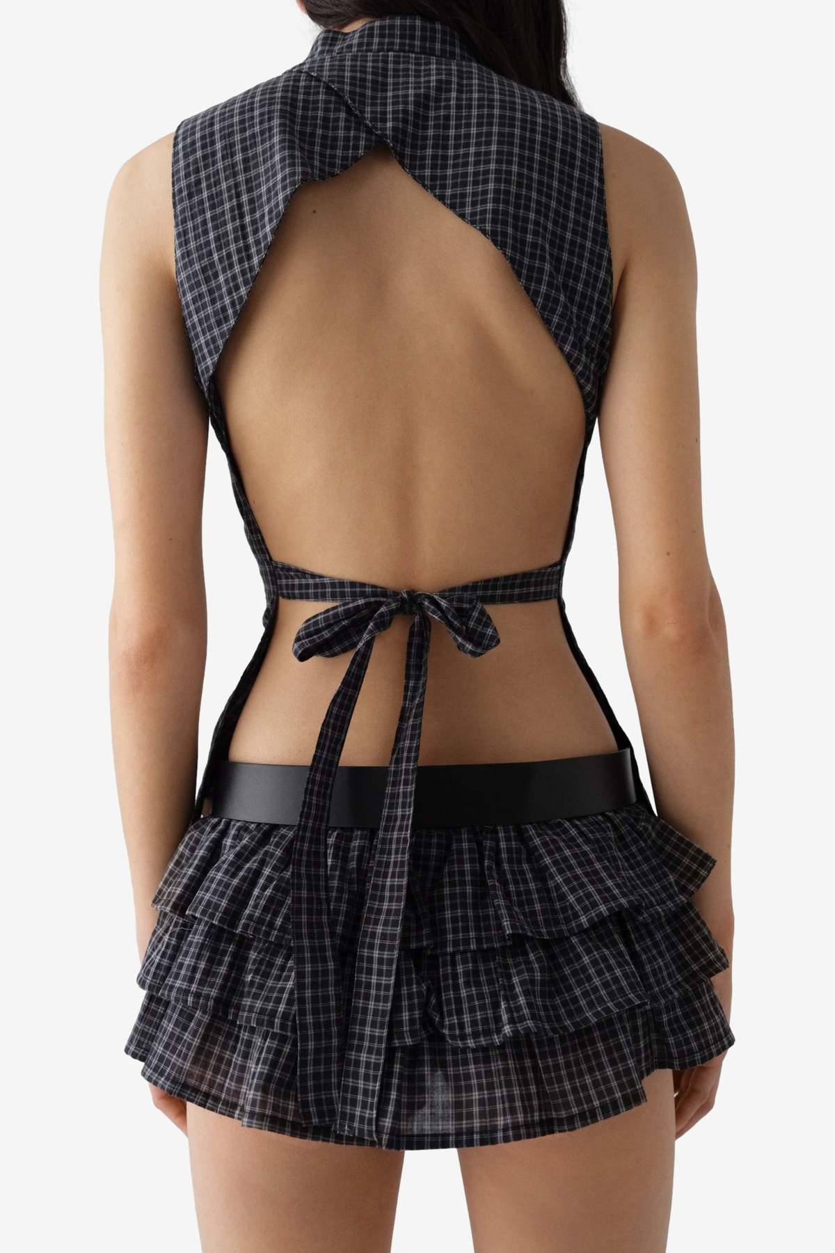 Gimagaus Coco Top Checks Top - Black - Image 4 of 5