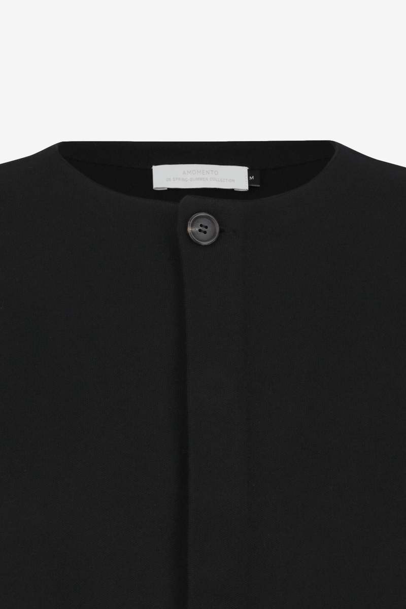 AMOMENTO Curved Silhouette Cardigan