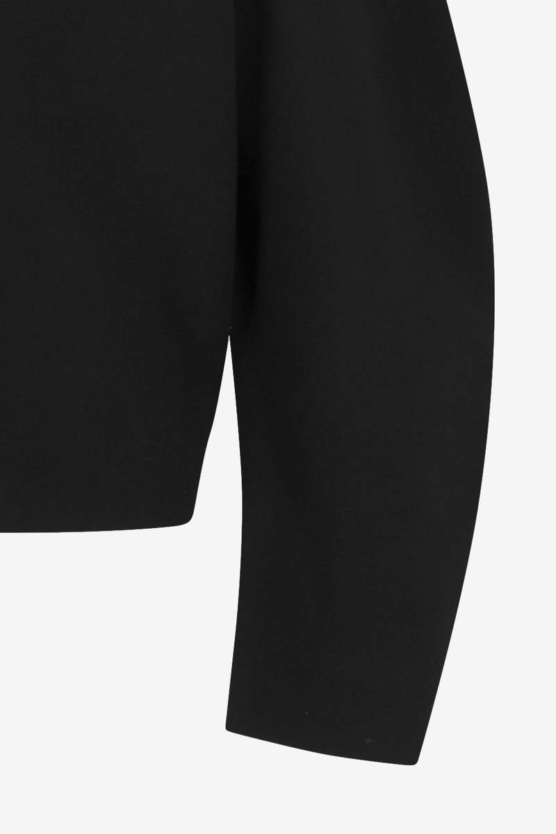 AMOMENTO Curved Silhouette Cardigan