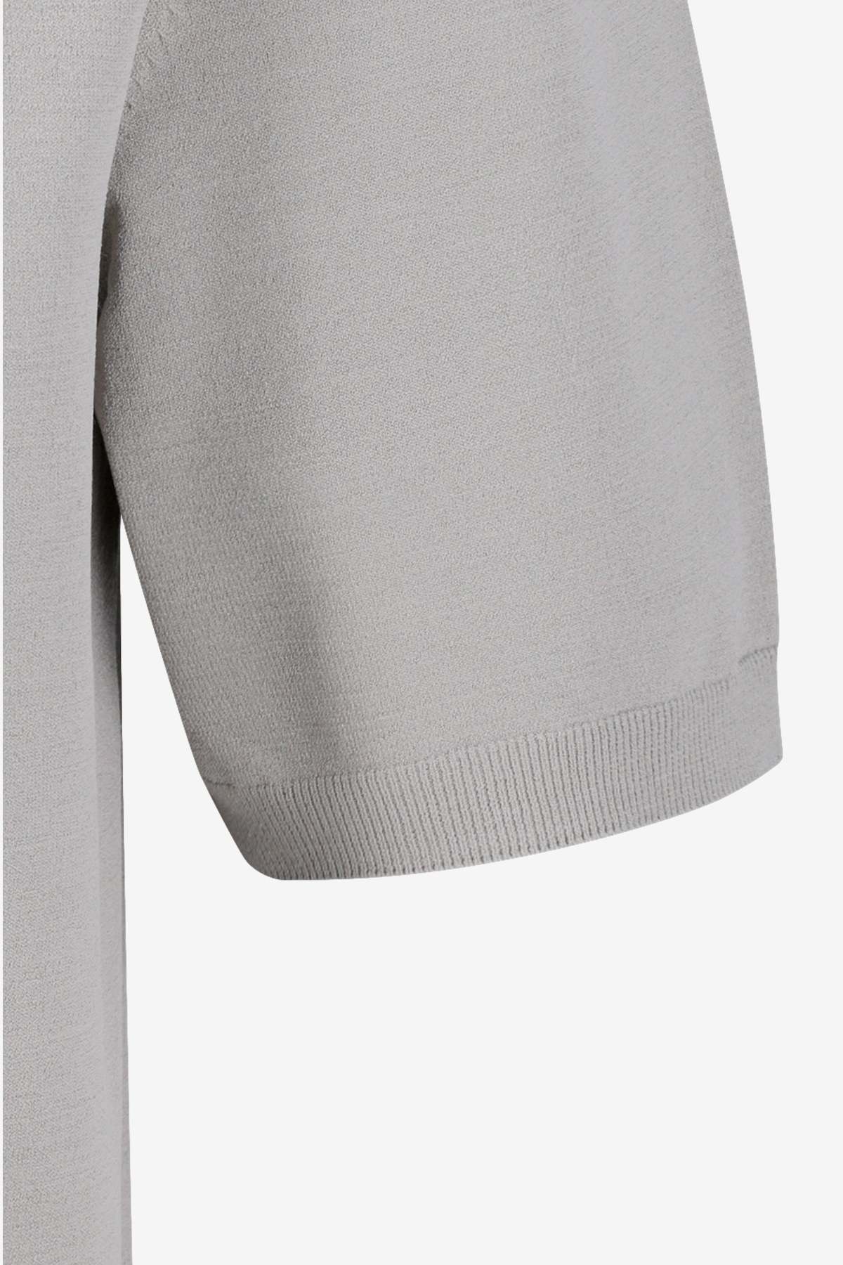 AMOMENTO Half Zip-Up Knit Sweater - Image 5 of 5