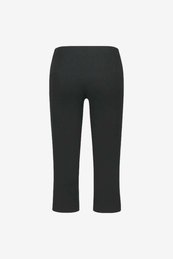 AMOMENTO Knit Capri Pants - Black | Garmentory