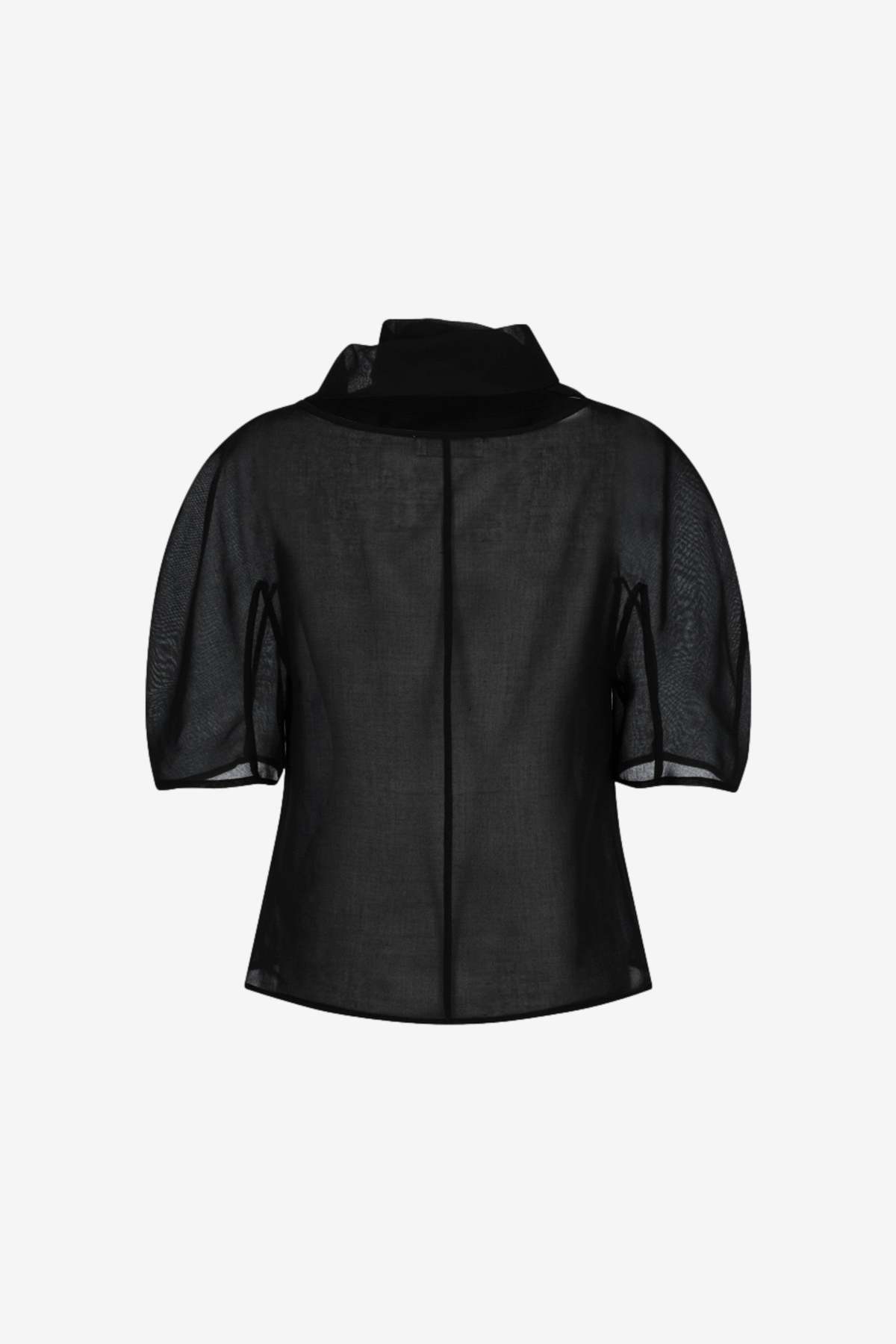 AMOMENTO Knotted Collar Top - Image 2 of 6