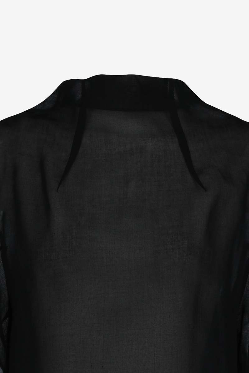 AMOMENTO Knotted Collar Top