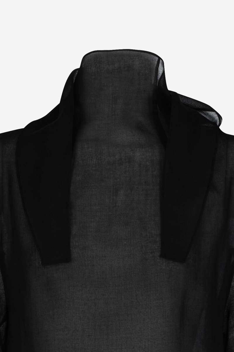 AMOMENTO Knotted Collar Top