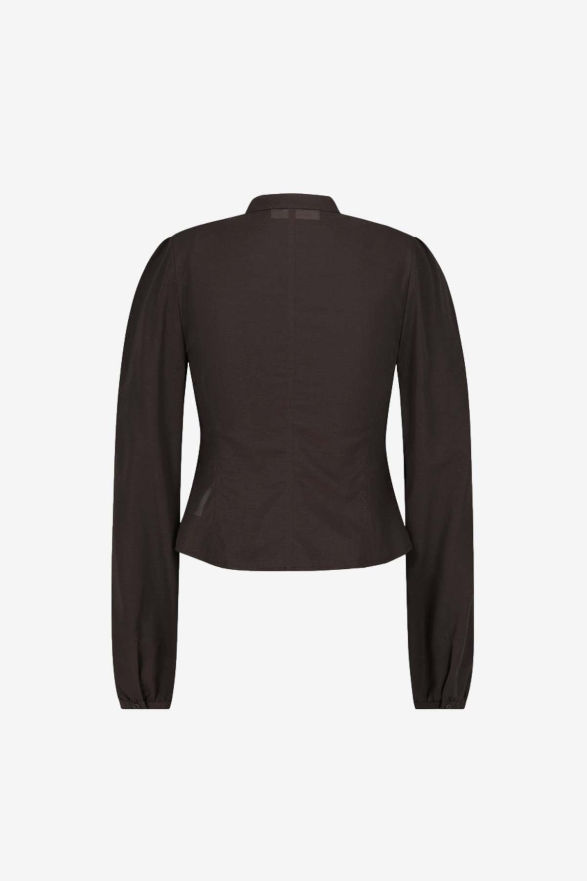 AMOMENTO Pintuck Slim Shirt Top - Image 2 of 5