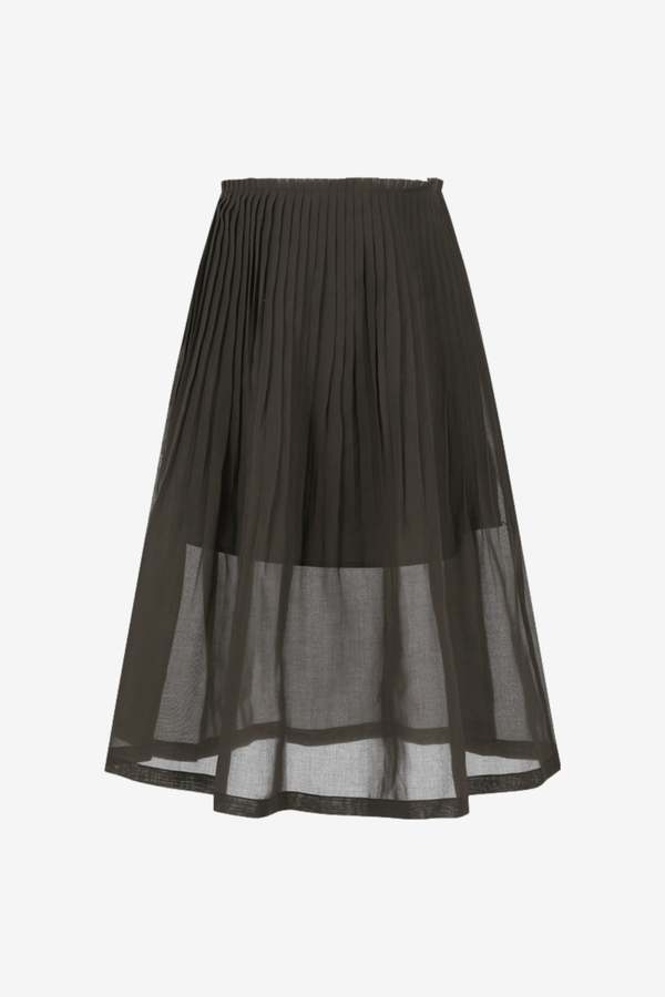 AMOMENTO Pleated Midi Skirt AMOMENTO Pleated Midi Skirt