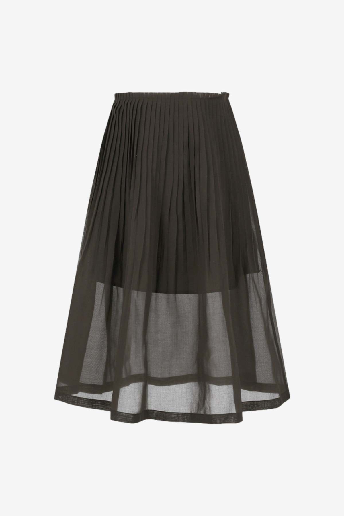 AMOMENTO Pleated Midi Skirt - Image 1 of 5