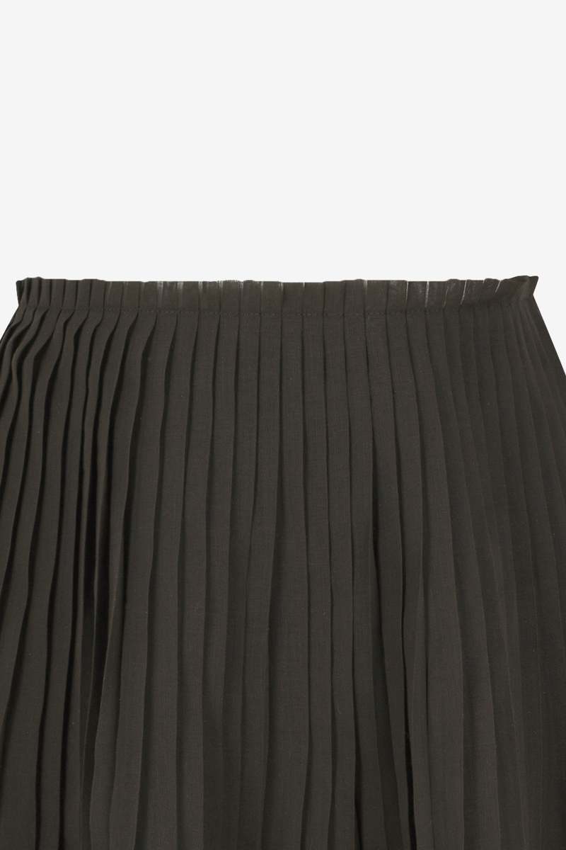 AMOMENTO Pleated Midi Skirt