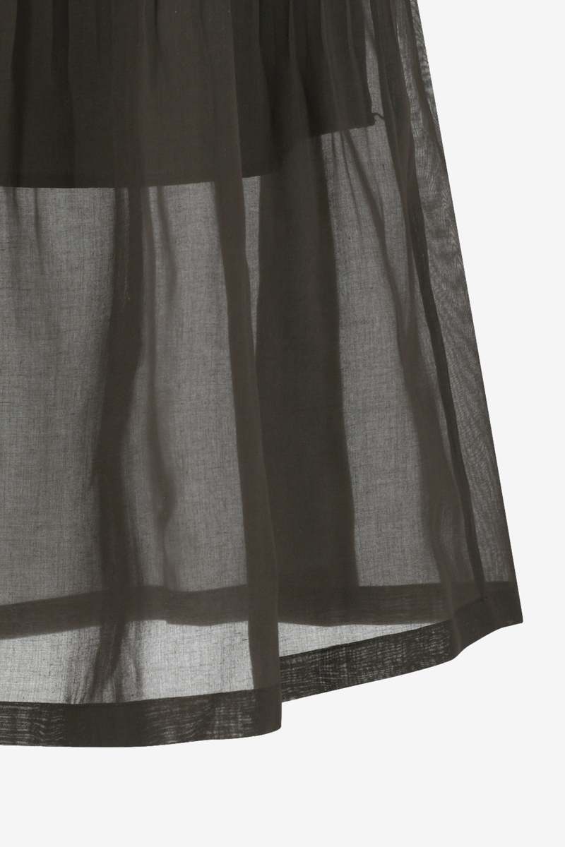 AMOMENTO Pleated Midi Skirt