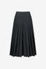 AMOMENTO Pleated Wool Culotte - Thumbnail 1