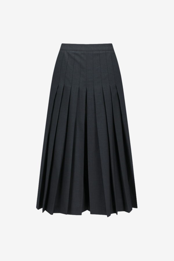 AMOMENTO Pleated Wool Culotte