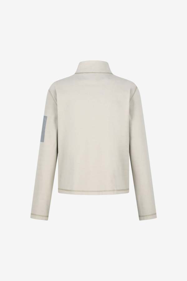 AMOMENTO Pocket Zip Up Jumper